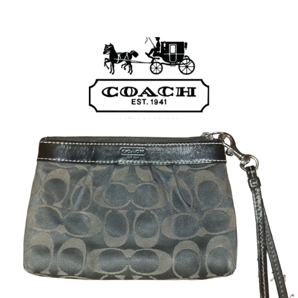 Coach Monogrammed Wristlet - Picture 1 of 5